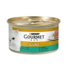 Gourmet Gold mousse 24x85g paštetas su jautiena, triušiena, ėriena ir veršiena цена и информация | Консервы для кошек | pigu.lt