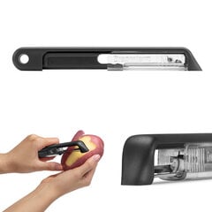 Dreamfarm peilis daržovėms lupti Sharple, juodas kaina ir informacija | Virtuvės įrankiai | pigu.lt