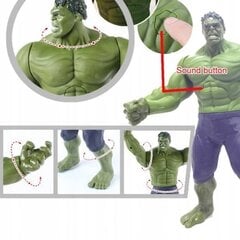 Herojų Avengers figūra Hulk, 30 cm, su garso efektais kaina ir informacija | Žaislai berniukams | pigu.lt