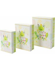 Dovanų dėžutė 3vnt HAPPY FROG 85692 GOLDBUCH kaina ir informacija | Dovanų pakavimo priemonės | pigu.lt