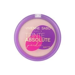 Kompaktinė pudra Vivienne Sabo Mattifying Pressed powder Absolute matte, 6 g, 02 · Light beige kaina ir informacija | Makiažo pagrindai, pudros | pigu.lt