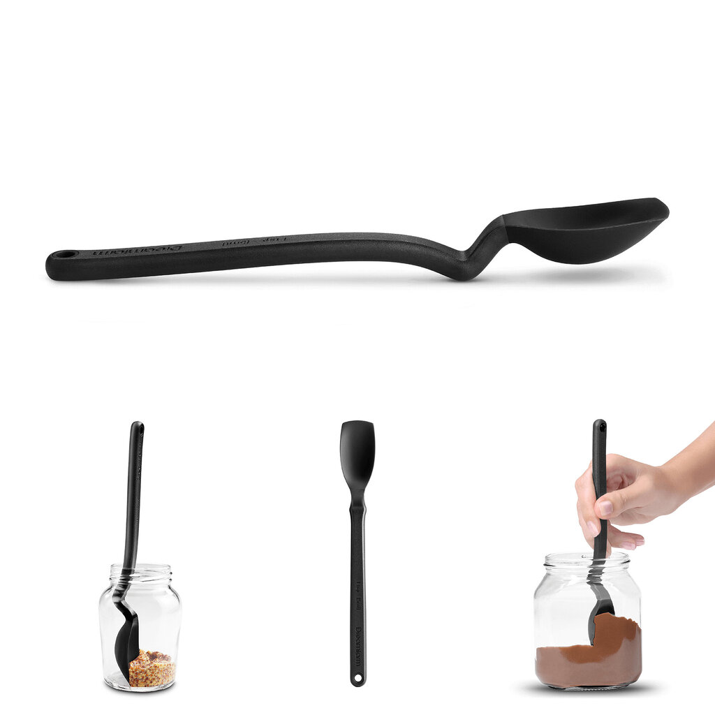 Dreamfarm silikoninis šaukštas Mini Supoon, juodas kaina ir informacija | Virtuvės įrankiai | pigu.lt