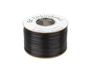 акустический кабель 2 x 0,22 мм, черный 300 м цена и информация | Кабели и провода | pigu.lt