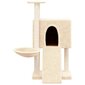 Draskyklė katėms su stovais iš sizalio vidaXL, kreminės spalvos, 96 cm kaina ir informacija | Draskyklės | pigu.lt