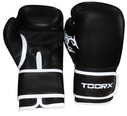 Boxing gloves TOORX PANTHER 10oz black  leather цена и информация | Боевые искусства | pigu.lt