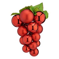 Ёлочные шарики Маленький виноград Красный Пластик цена и информация | Рождественское украшение CA1031, 10 см | pigu.lt