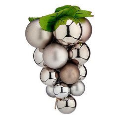 Ёлочные шарики Маленький виноград Серебристый Пластик цена и информация | Рождественское украшение CA1031, 10 см | pigu.lt