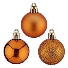 Ёлочные шарики Ø 3 cm 12 штук Оранжевый Пластик цена и информация | Рождественское украшение CA1031, 10 см | pigu.lt