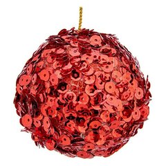 Eglutės rutuliukai, 6 vnt., raudona kaina ir informacija | Kalėdinės dekoracijos | pigu.lt