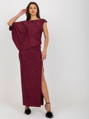 фиолетовое блестящее вечернее платье макси с разрезом цена и информация | Платья | pigu.lt