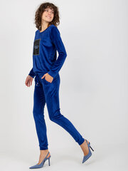 Костюм из юбки и блузки для женщин, синий цена и информация | Женские костюмы | pigu.lt