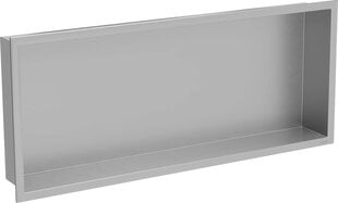 Mexen X-Wall-R įleidžiama sieninė lentyna, 75x30 cm, Inox цена и информация | Аксессуары для ванной комнаты | pigu.lt