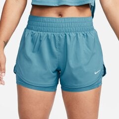 Nike шорты для женщин ONE DF MR 3IN 2N1 SHORT, зеленый цвет цена и информация | Спортивная одежда для женщин | pigu.lt