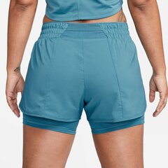 Nike шорты для женщин ONE DF MR 3IN 2N1 SHORT, зеленый цвет цена и информация | Спортивная одежда женская | pigu.lt