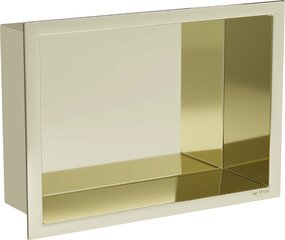 Mexen X-Wall-R įleidžiama sieninė lentyna, 30x20 cm, Gold kaina ir informacija | Vonios kambario aksesuarai | pigu.lt