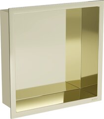 Mexen X-Wall-R įleidžiama sieninė lentyna, 30x30 cm, Gold цена и информация | Аксессуары для ванной комнаты | pigu.lt