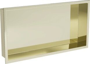 Mexen X-Wall-R įleidžiama sieninė lentyna, 60x30 cm, Gold цена и информация | Набор акскссуаров для ванной | pigu.lt