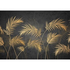 Фотообои - Современные золотые пальмовые листья цена и информация | Фотообои | pigu.lt