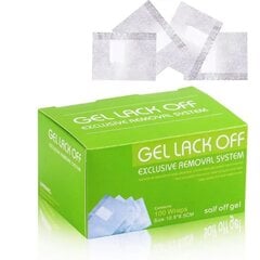 Фольга для снятия гель-лака Gel Lack Off 100 шт. цена и информация | Средства для маникюра и педикюра | pigu.lt