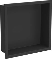 Mexen X-Wall-R įleidžiama sieninė lentyna, 30x30 cm, Black kaina ir informacija | Vonios kambario aksesuarai | pigu.lt