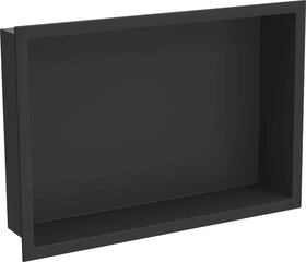 Mexen X-Wall-R įleidžiama sieninė lentyna, 45x30 cm, Black kaina ir informacija | Vonios kambario aksesuarai | pigu.lt
