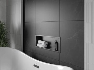 Mexen X-Wall-R įleidžiama sieninė lentyna, 60x20 cm, Black цена и информация | Набор акскссуаров для ванной | pigu.lt