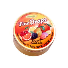 Бонбон WOOGIE Fine Drops Frucht цена и информация | Сладости | pigu.lt