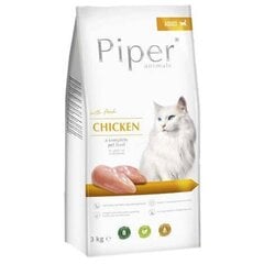 Dolina Noteci Piper Animals su vištiena, 3 kg kaina ir informacija | Sausas maistas katėms | pigu.lt