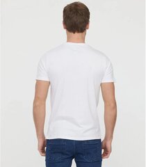 Мужская футболка Lee Cooper HERO7*03, белая/красная цена и информация | Футболка мужская | pigu.lt