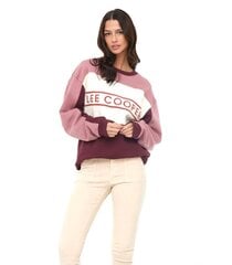 Женская толстовка Lee Cooper ECOUML*01, серо-розовый/белый цвет, 3568051671305 цена и информация | Женские толстовки | pigu.lt