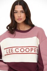 Женская толстовка Lee Cooper ECOUML*01, серо-розовый/белый цвет, 3568051671305 цена и информация | Женские толстовки | pigu.lt