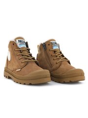 Aulinukai vaikams Palladium Pampa Hi Cuff Wps Oz, rudi kaina ir informacija | Aulinukai vaikams | pigu.lt