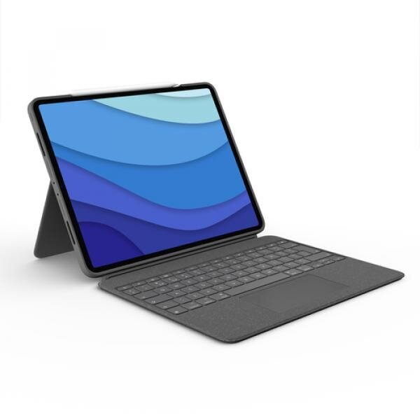 Logitech Combo Touch US skirtas iPad Pro 12.9'' kaina ir informacija | Planšečių, el. skaityklių dėklai | pigu.lt