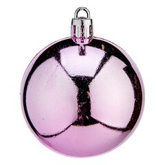 Ёлочные шарики Ø 6 cm 24 штук Розовый Пластик цена и информация | Рождественское украшение CA1031, 10 см | pigu.lt