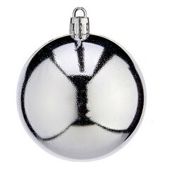 Ёлочные шарики Ø 7 cm 12 штук Серебристый Пластик цена и информация | Рождественское украшение CA1031, 10 см | pigu.lt