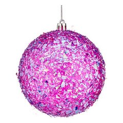 Eglutės rutuliukai, 6 vnt., purpurinė kaina ir informacija | Kalėdinės dekoracijos | pigu.lt