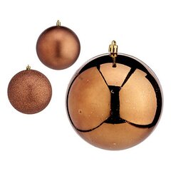 Eglutės rutuliukai, 6 vnt., ruda kaina ir informacija | Kalėdinės dekoracijos | pigu.lt