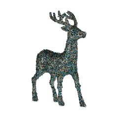 Декор Средний Северный олень Белый (15 x 45 x 30 cm) цена и информация | Рождественские украшения | pigu.lt