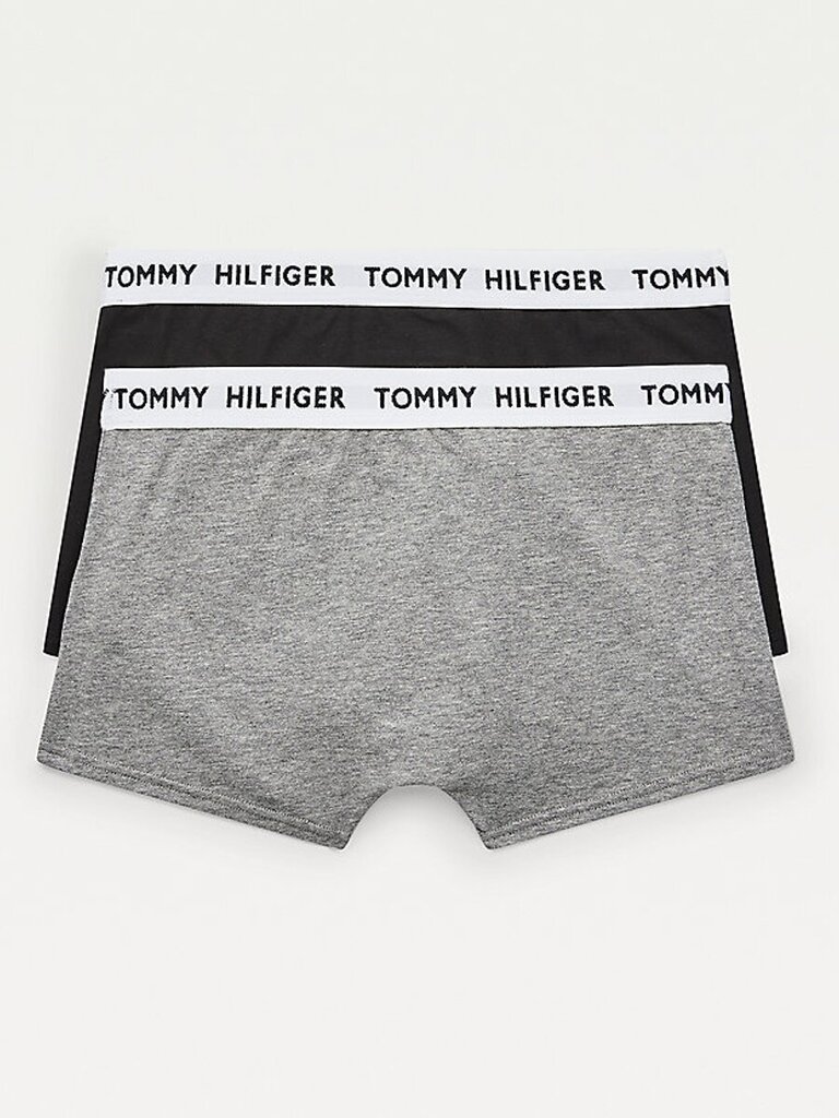 Trumpikės berniukams Tommy Hilfiger Tommy 85 Logo 2Pck, pilkos kaina ir informacija | Apatiniai drabužiai berniukams | pigu.lt