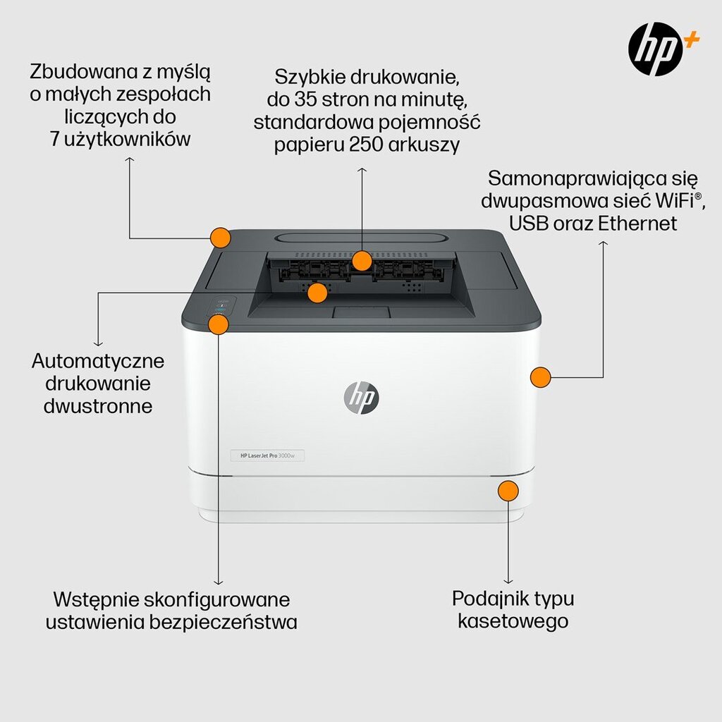 HP LaserJet Pro 3002dwe, nespalvotas kaina ir informacija | Spausdintuvai | pigu.lt