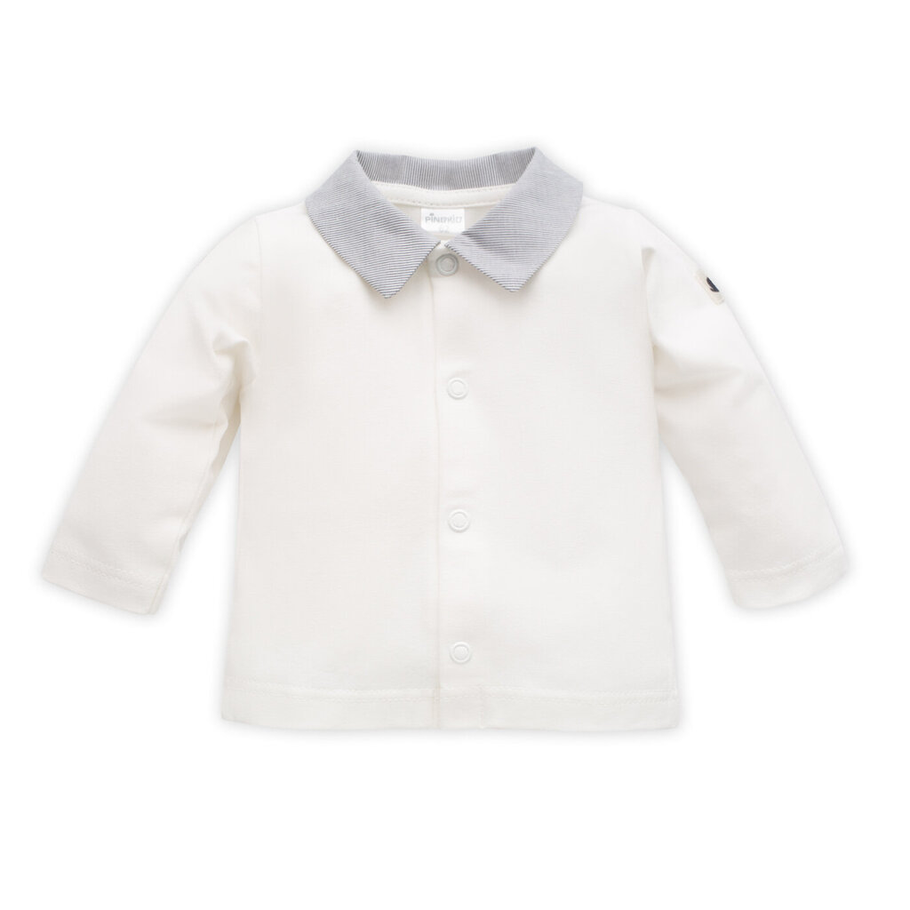 Švarkas berniukams Pinokio, baltas kaina ir informacija | Megztiniai, bluzonai, švarkai kūdikiams | pigu.lt