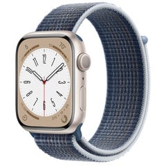 Apple Watch Series 8 45mm Starlight Aluminum (Atnaujinta A) kaina ir informacija | Išmanieji laikrodžiai (smartwatch) | pigu.lt