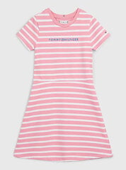 Suknelė mergaitėms Tommy Hilfiger Essential Skater White, rožinė kaina ir informacija | Suknelės mergaitėms | pigu.lt
