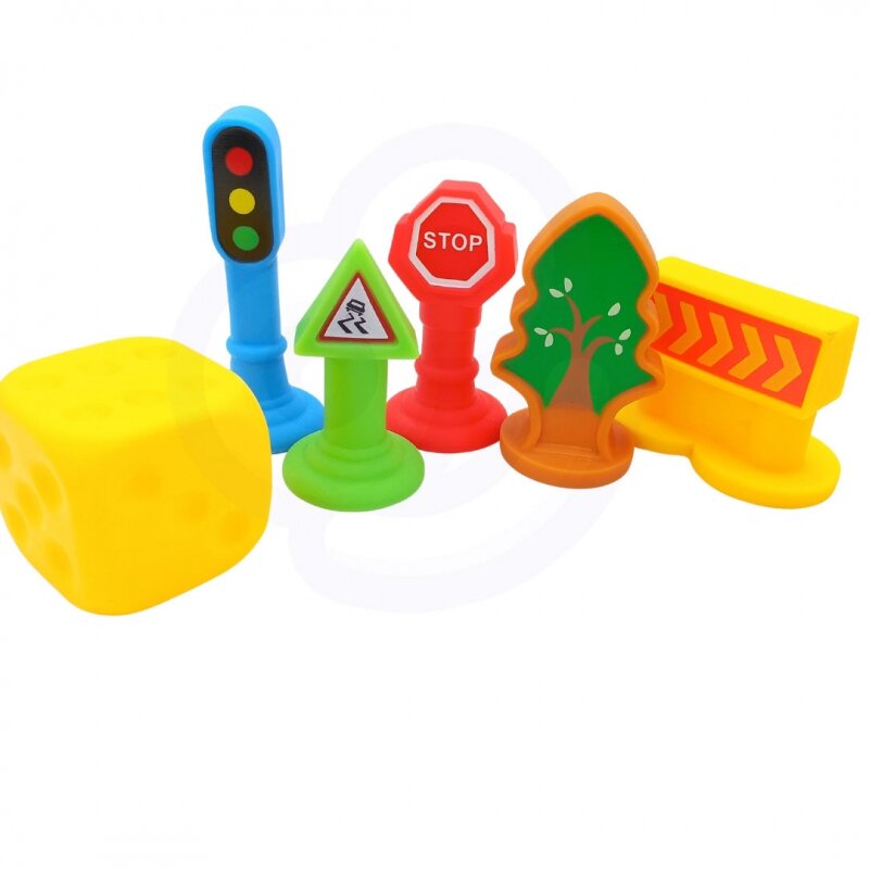 Kilimėlis su dinozaurų automobiliais ir kelio ženklais Woopie kaina ir informacija | Lavinamieji žaislai | pigu.lt
