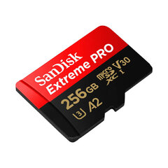 Sandisk Extreme Pro microSDXC 256GB 200/140 MB/s UHS-I U3 (SDSQXCD-256G-GN6MA) kaina ir informacija | Atminties kortelės telefonams | pigu.lt