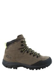 Мужские ботинки JACK WOLFSKIN Rebellion Texapore Mid, коричневые цена и информация | Мужские ботинки | pigu.lt