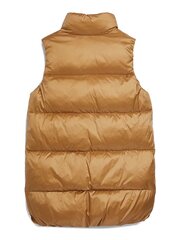 Liemenė mergaitėms Tommy Hilfiger Shiny Puffer Khaki, ruda kaina ir informacija | Megztiniai, bluzonai, švarkai mergaitėms | pigu.lt