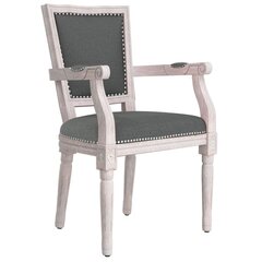 Valgomojo kėdė vidaXL, tamsiai pilka kaina ir informacija | Virtuvės ir valgomojo kėdės | pigu.lt