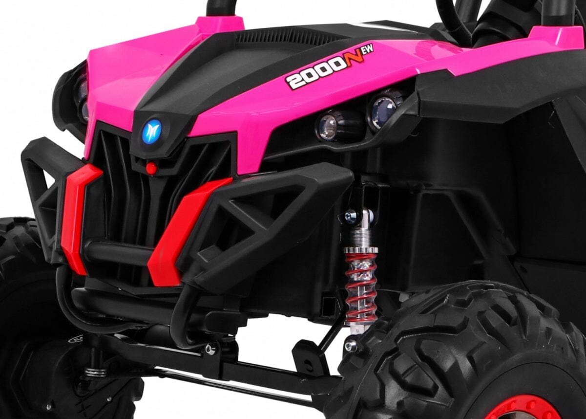 Dvivietis elektromobilis Buggy SuperStar 4x4, rožinis kaina ir informacija | Elektromobiliai vaikams | pigu.lt