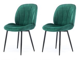 Набор из 2 обеденных стульев Element Amy, зеленый цена и информация | Стулья для кухни и столовой | pigu.lt